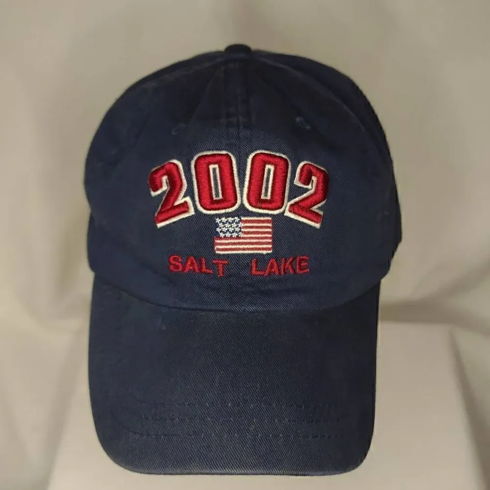 Vintage 2002 American Olympics Salt Lake Official Licensed Merchandise Hat